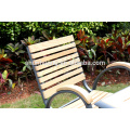 Comfortable plastic wood outdoor patio furniture aluminum frame wooden dining table and chair garden set